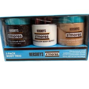HERSHEY’S S’MORES BODY TRIO SUGAR SCRUB, BODY BUTTER & BODY LOTION NIB